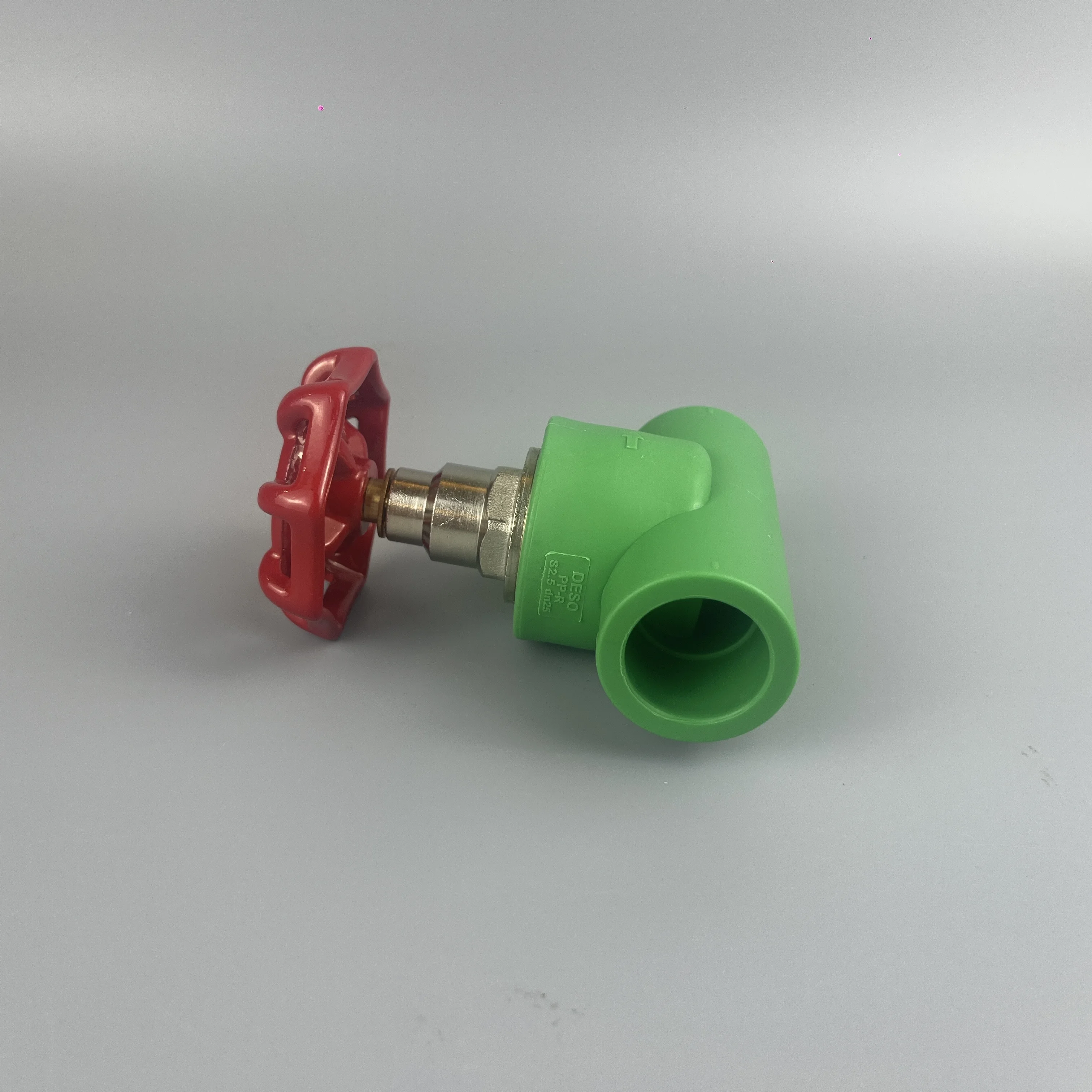 Deso ( 20-63mm ) plastic pipe welding ppr brass concealed stop valve with handle