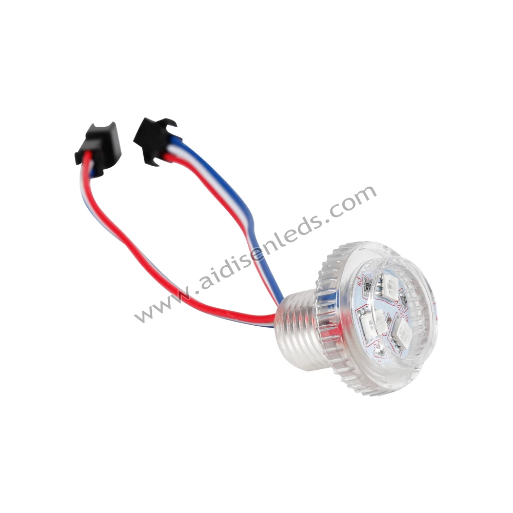 Outdoor Commercial LED Pixel Light 30mm WS2811 RGB Pixel Landscape Lighting Auto CAD Layout IP20 IP68 Changeable Emitting Color