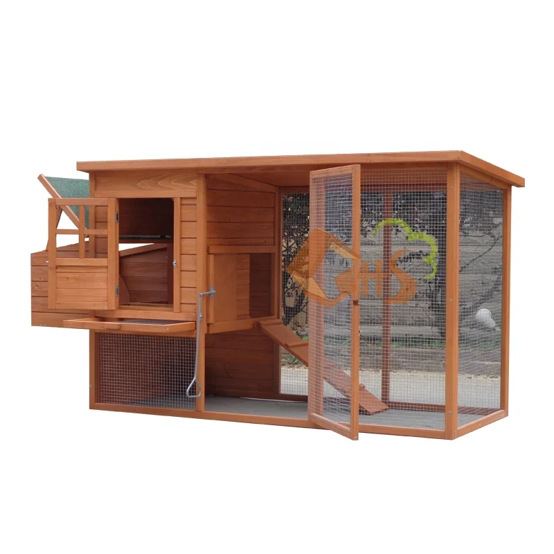 Outdoor Garden Wooden Broiler Chicken Cage