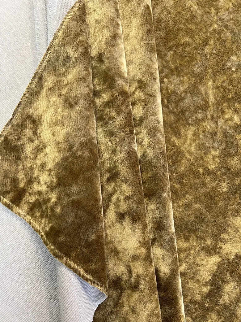 hot crushed holland velvet fabric for sofa couch solo cushion furniture home decoration China Mill direct price