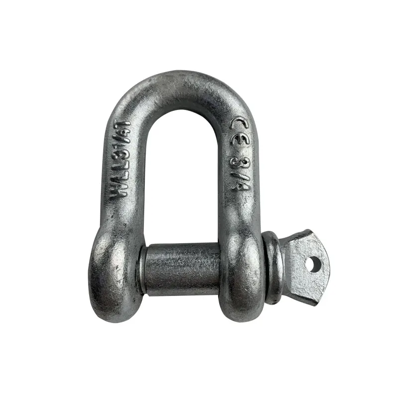 US Type Anchor Forged Steel Lifting D Ring Shackle For Rigging Omega Anchor Shackle