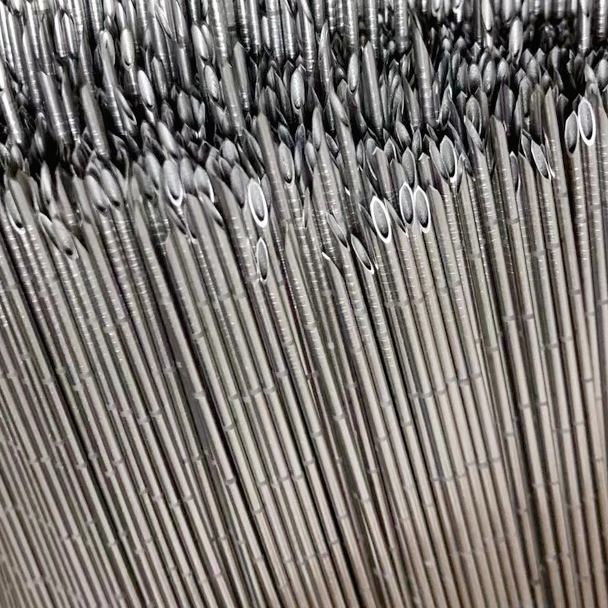 Stainless steel back cut bevel oocyte pick up  aspiration needle