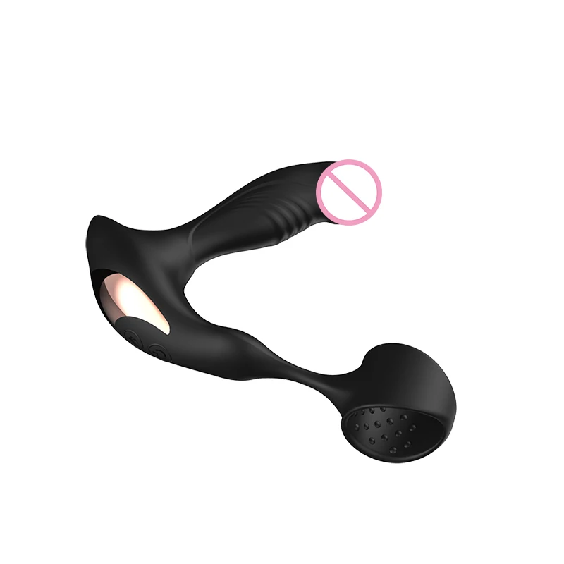 
Online Sale Silicone ABS Material Remote Prostate Massager Anal Sex Toys 