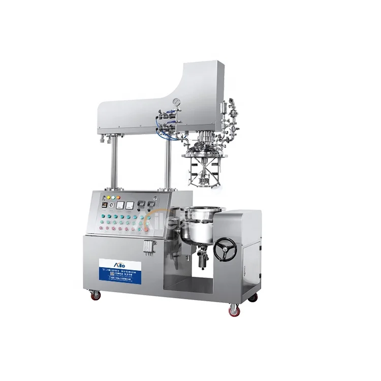 500-5000L Vacuum Homogenizing Mixing Tank for Blender Cosmetic Agitator Mixer emulsifying Stirring Cream Suppository Soft Gel
