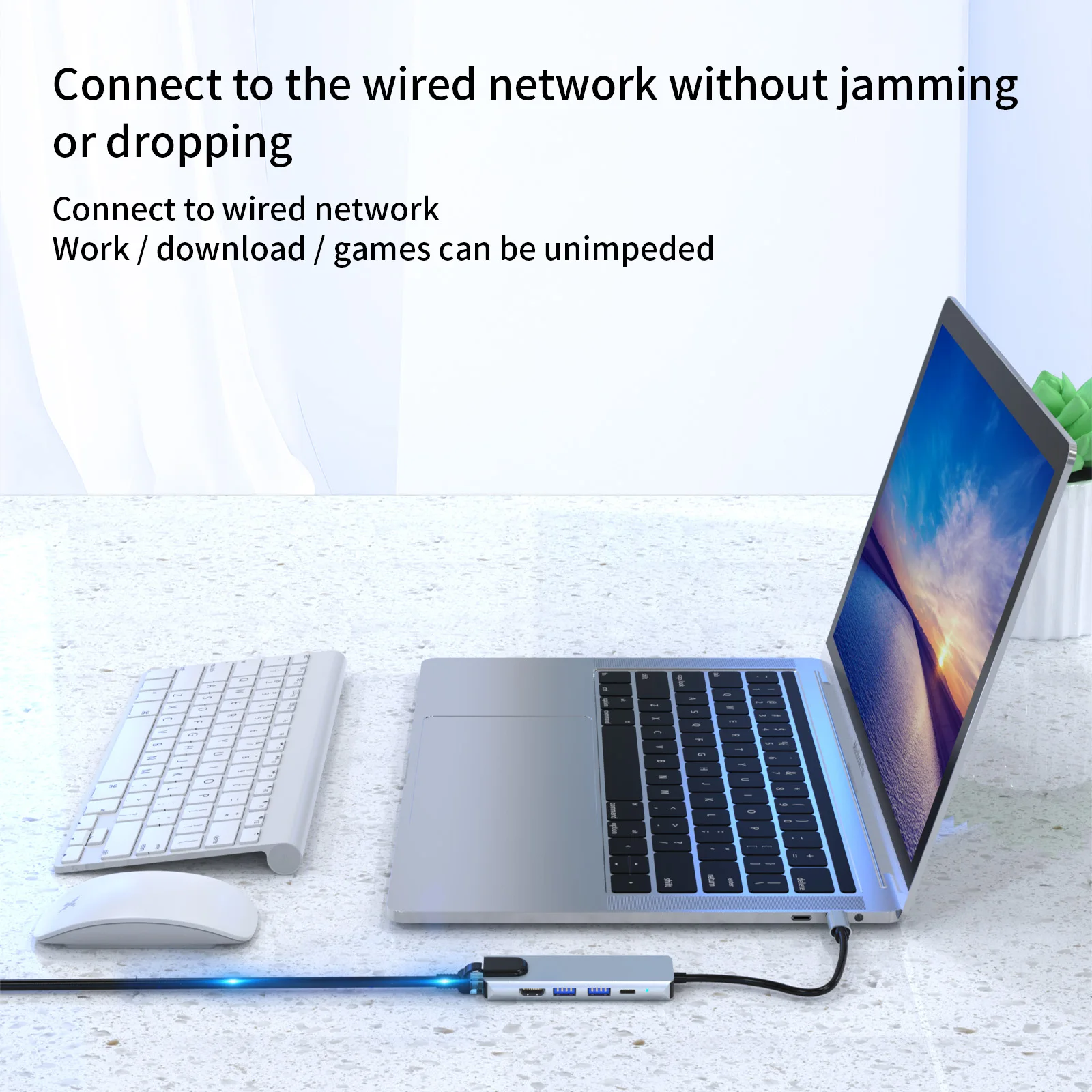 Hub HD-MI USB3.0 USB2.0 SD TF Portable usb c hub usb c with hd-mi type c hub