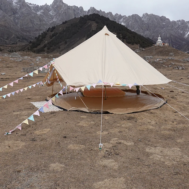 Outdoor waterproof canvas luxury camping tents