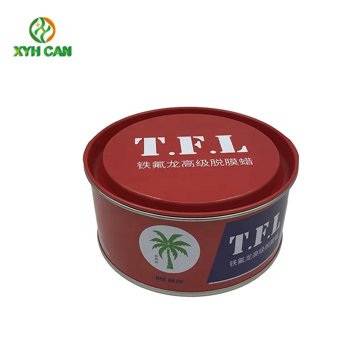 Car Wax Tin Cans Packing Factory metal container with lid