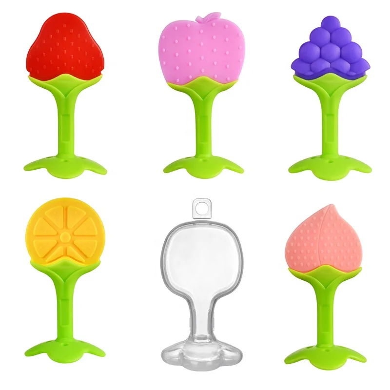 Everystep BPA Free Food Grade Custom Shape Made Colorful Silicone Baby Teether