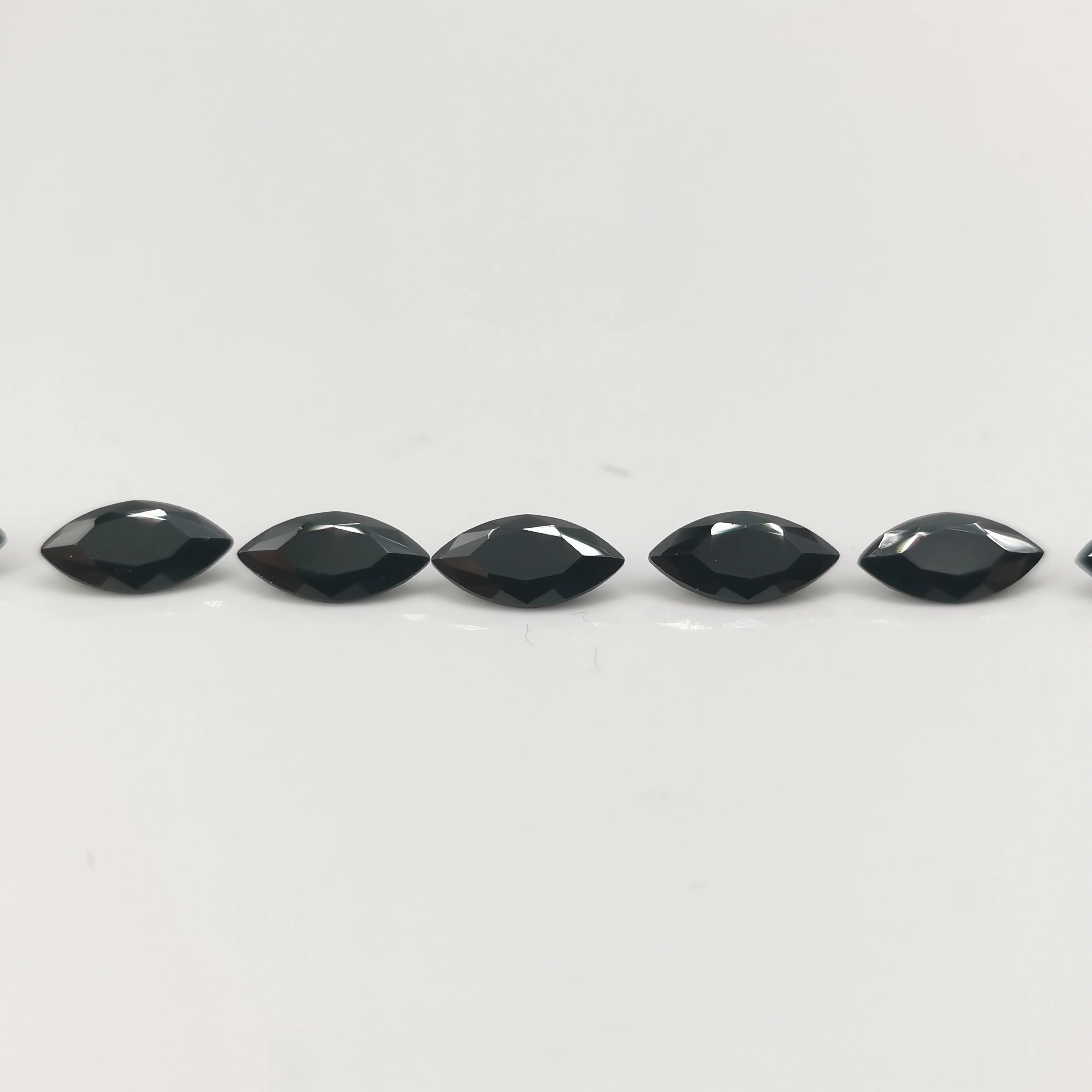 Baifu Jewelry loose gemstone black marquise cubic zirconia for jewelry