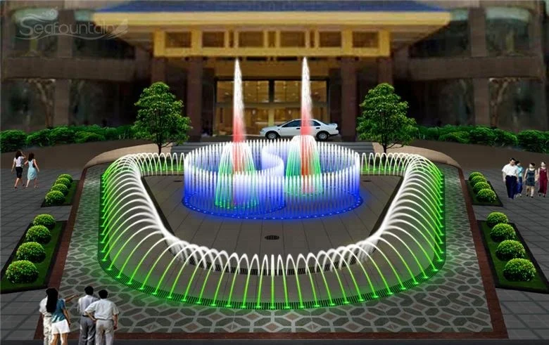 Onsite installation program control combination type LED light decorative  fountains