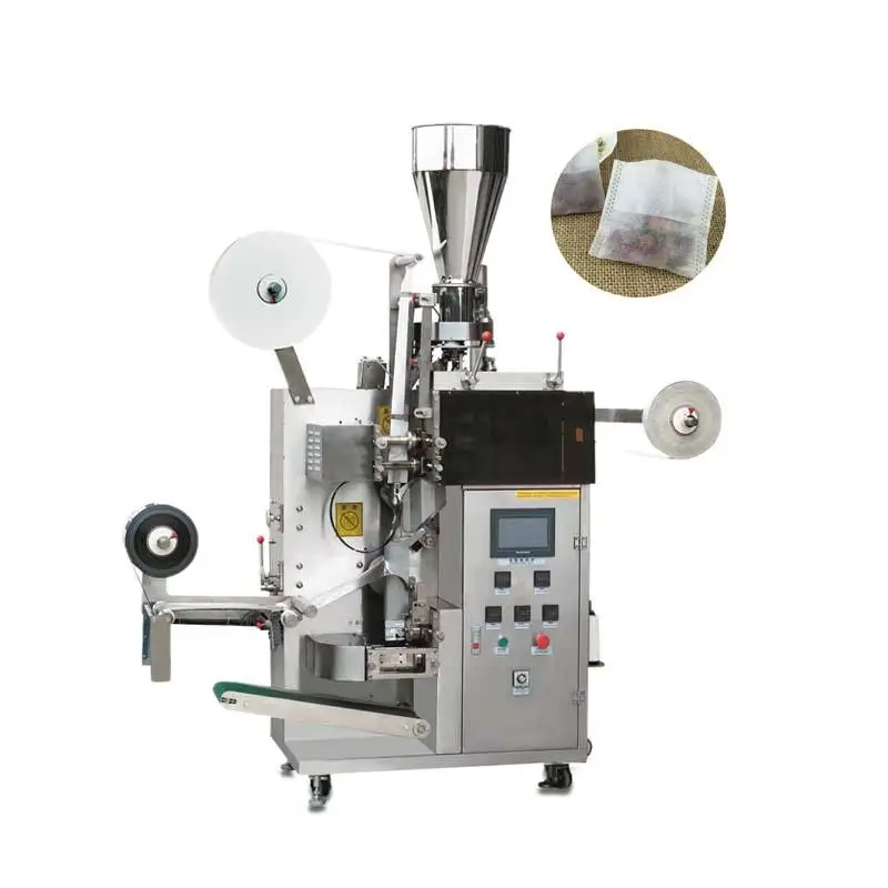 Triangle Inner And Outer Bag Leaf Tea Granules Vertical Tea Bag With Cotton Thread Charter Packing Machine