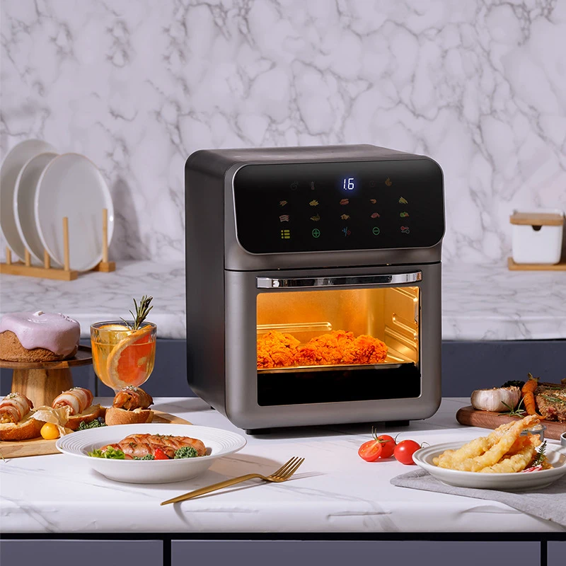 Best Seller Multifuncion Muti-Layer Large Capacity Smart Electronic Digital Visual Stainless Steel Household Air Fryer