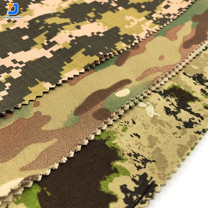 Jinda Textiles good quality Heavy TC and Cotton textile twill and canvas and rip stop fabric for industrial vest uniform fabrics
