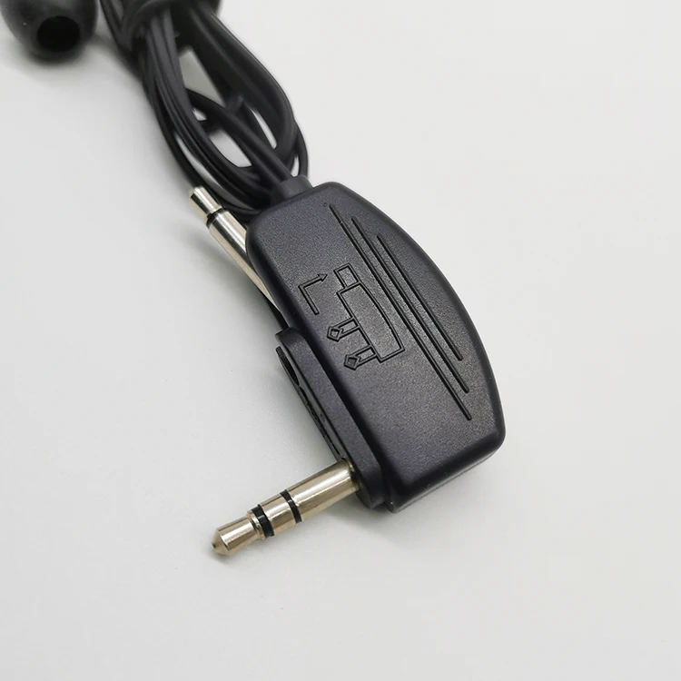 Cheap Disposable Foldable Earphone Headphones Cove Wire Airline Earphone For Airplane Tourist Bus Aviation Phone