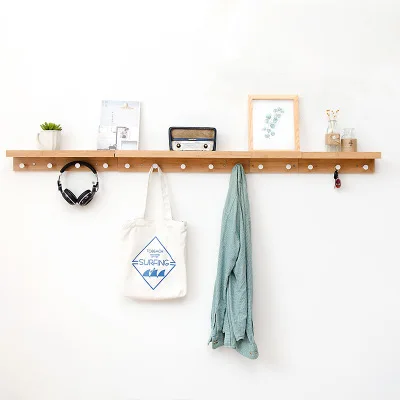 
Entryway Traditional Coat Racks Hooks of Storage floating Wall shelves 
