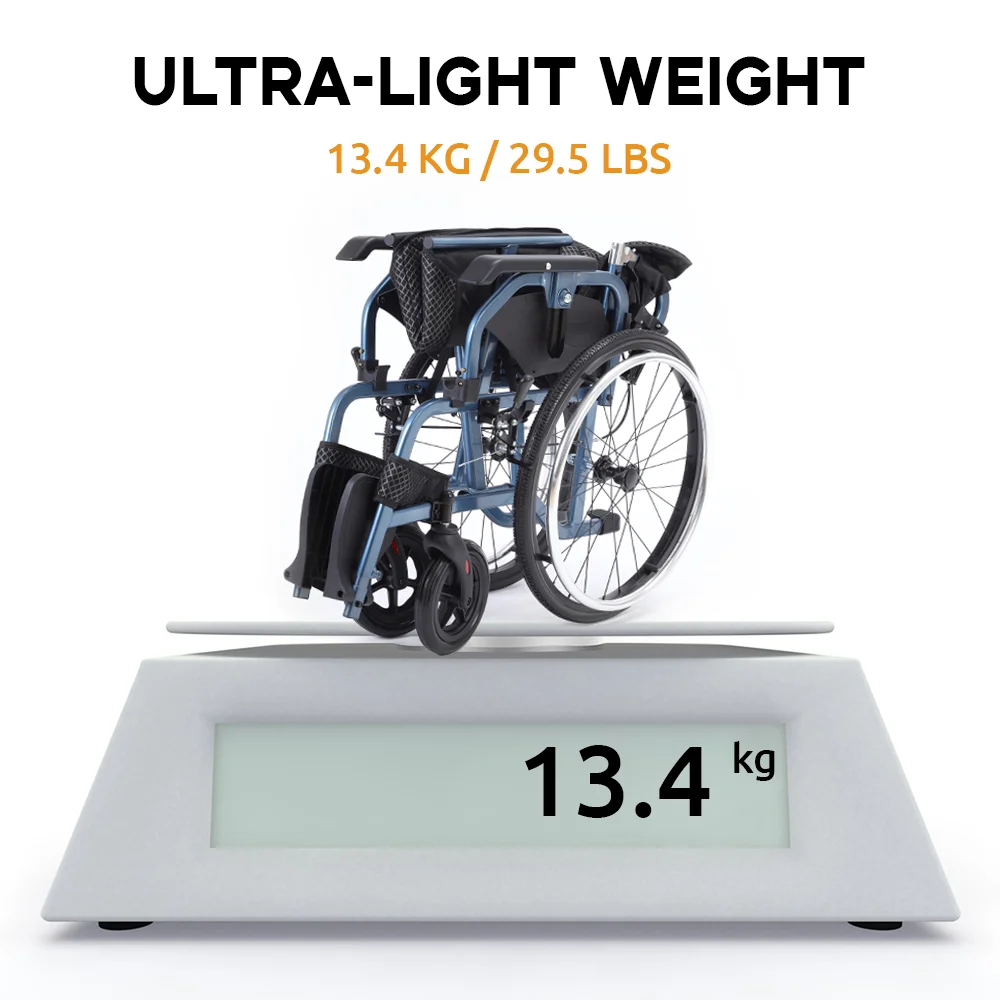 Wholesale Wheelchair 7 Inch PVC Front Wheel Tire 24 Inch Rear Wheel alloy wheelchair in kuwait
