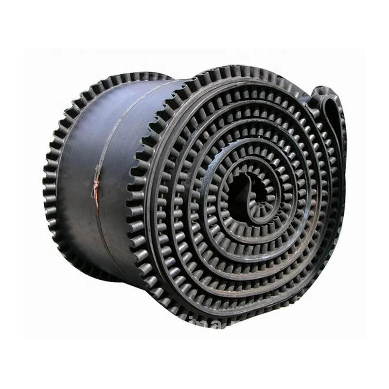 Heat Resistant Large Dip Angle Rubber Sidewall Conveyor Belt