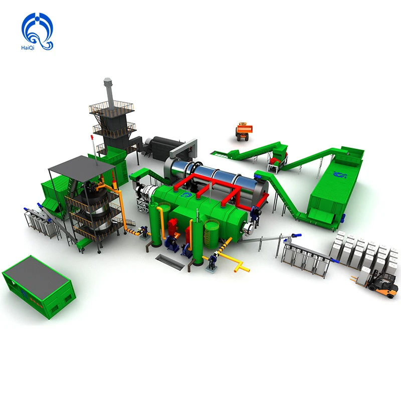 Haiqi Wood Charcoal Biochar Making Machine for Sale China Manufacturer Biomass Carbonization Furnace