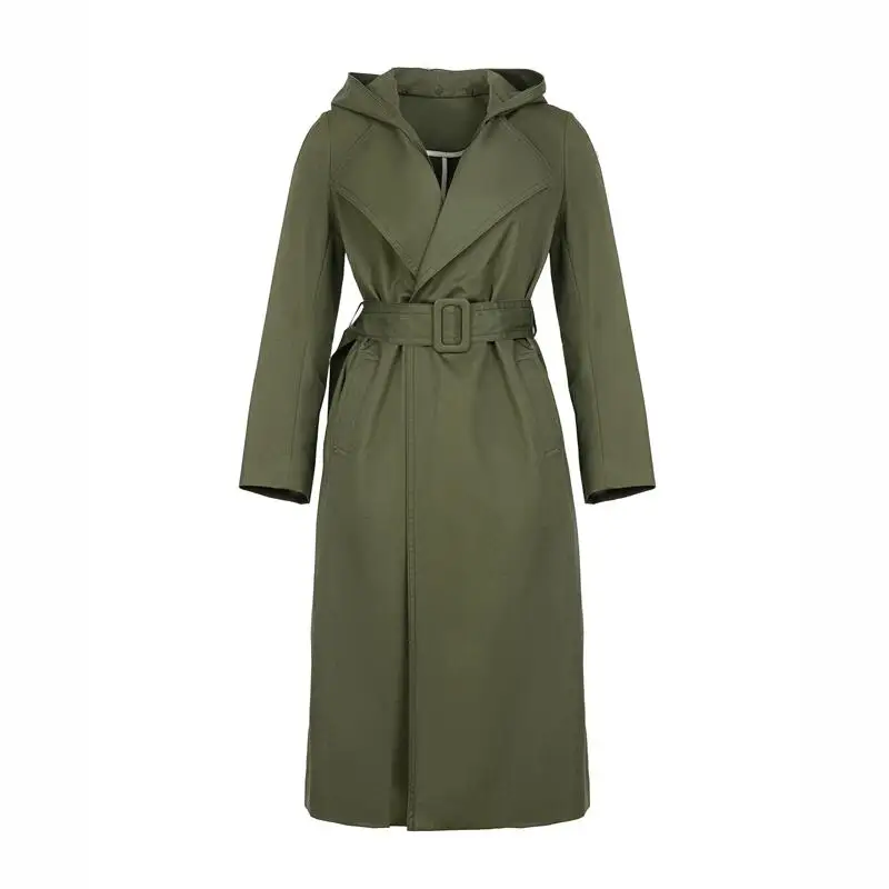 Wholesale price ladies windbreaker Winter long trench coat Newly designed cotton coat