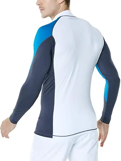 Оптовая продажа на заказ логотип мужская быстросохнущая высокая горловина рубашки с коротким рукавом воды серфинга плавательные рубашки, купальный костюм с защитой от ультрафиолета 50 +, защита от ультрафиолета, с длинным рукавом сыпь гвардии