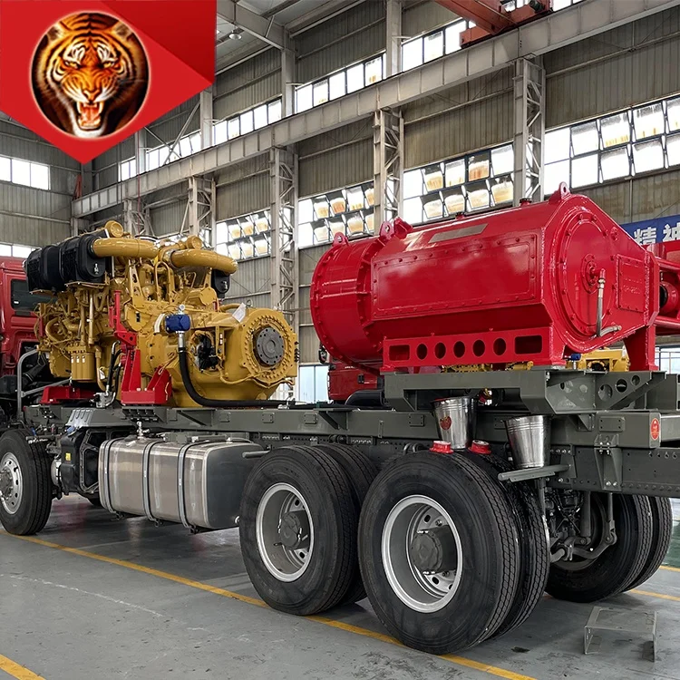 tigerrig oil drilling machine TWS2250 fracturing pump and CMS QSK45 engine with S9823  gearbox fracturing truck