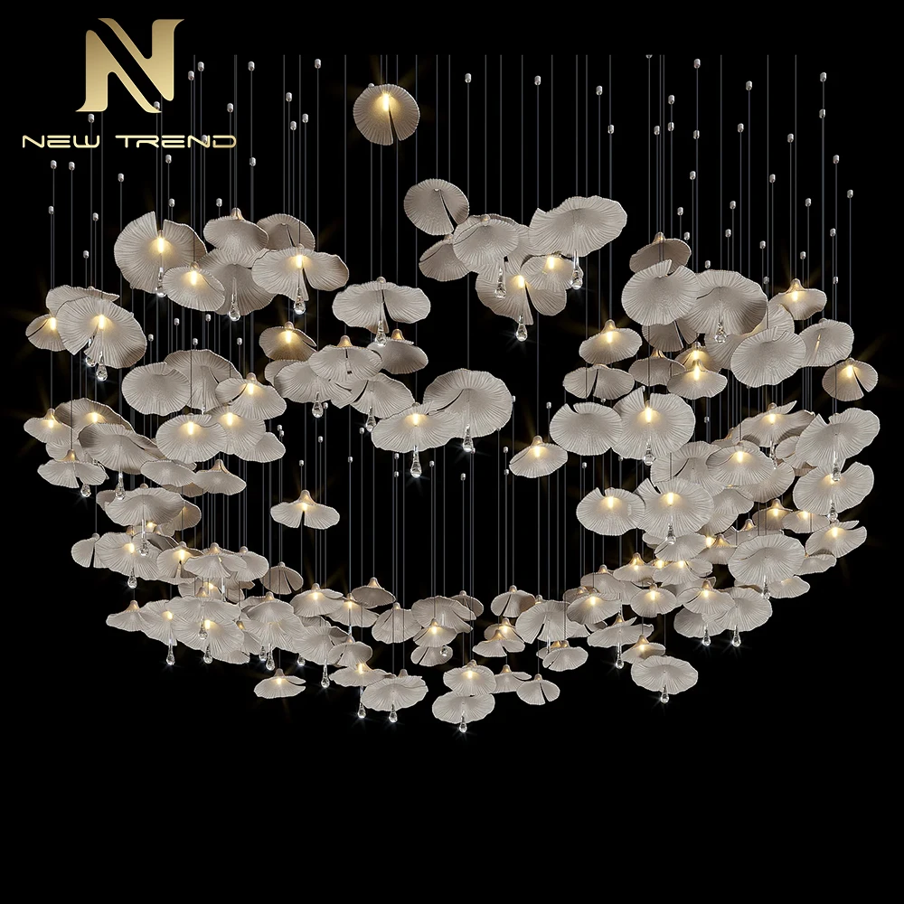Новый продукт, комнатная декоративная люстра, вестибюль, холл, вилла, лестница, современная керамика, светодиодный подвесной светильник