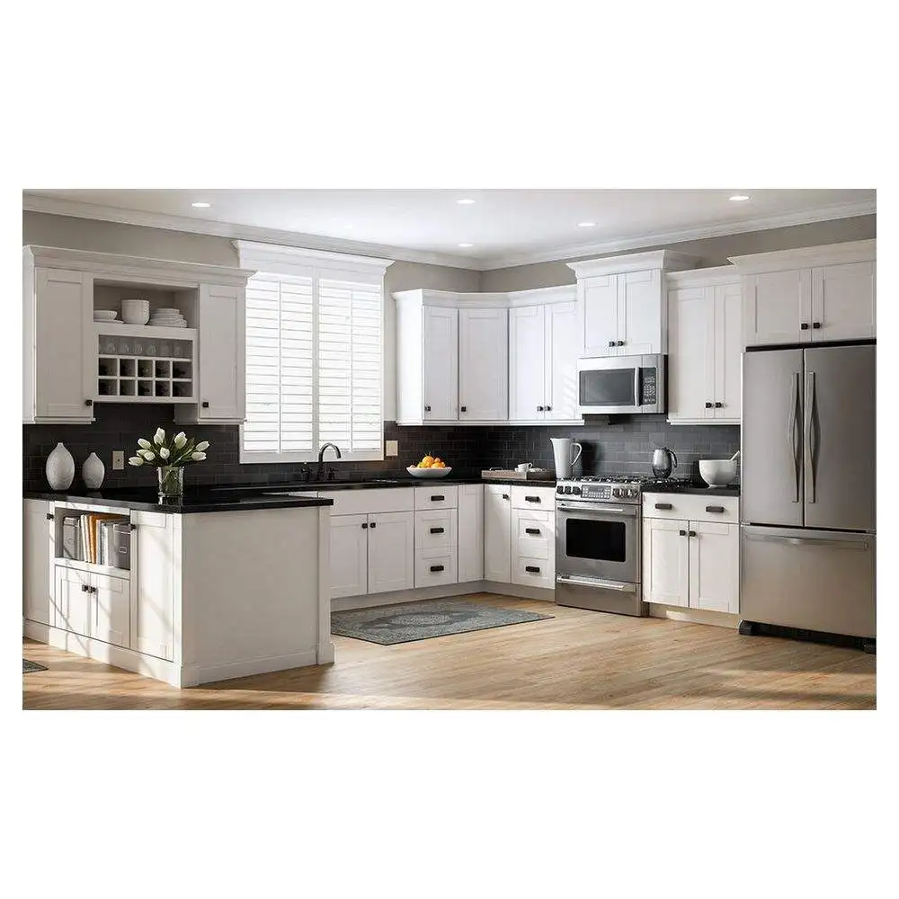China Factory Supply Laminated Plywood Contemporary Cabinet Kitchen Furniture Set