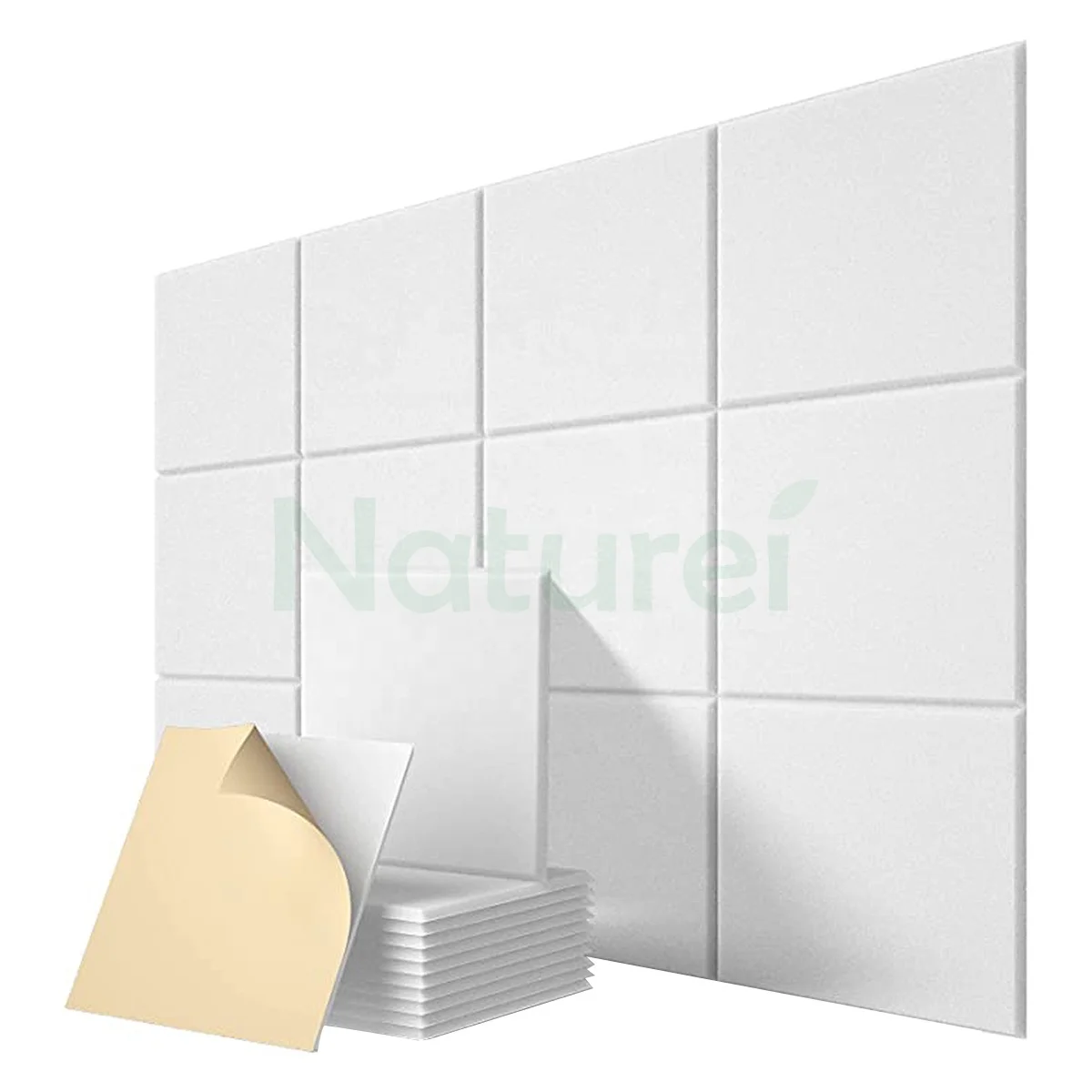 Professional Customization decorative wall panel square polyester fiber acoustic panels