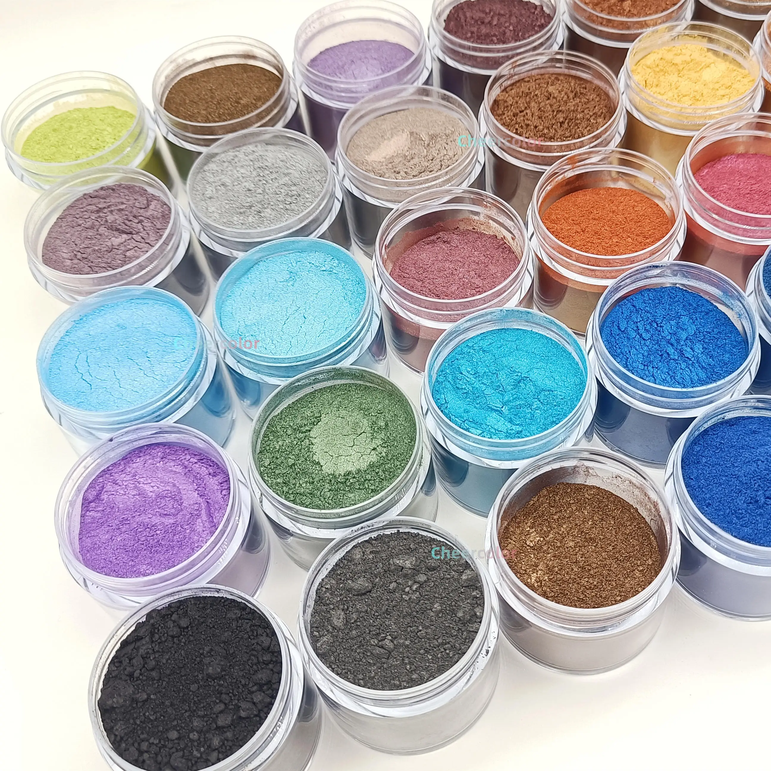 2023 Factory direct sales Mica chrome powder pearl pigment for cosmetics/nails/eyeshadow/watercolor/car paint