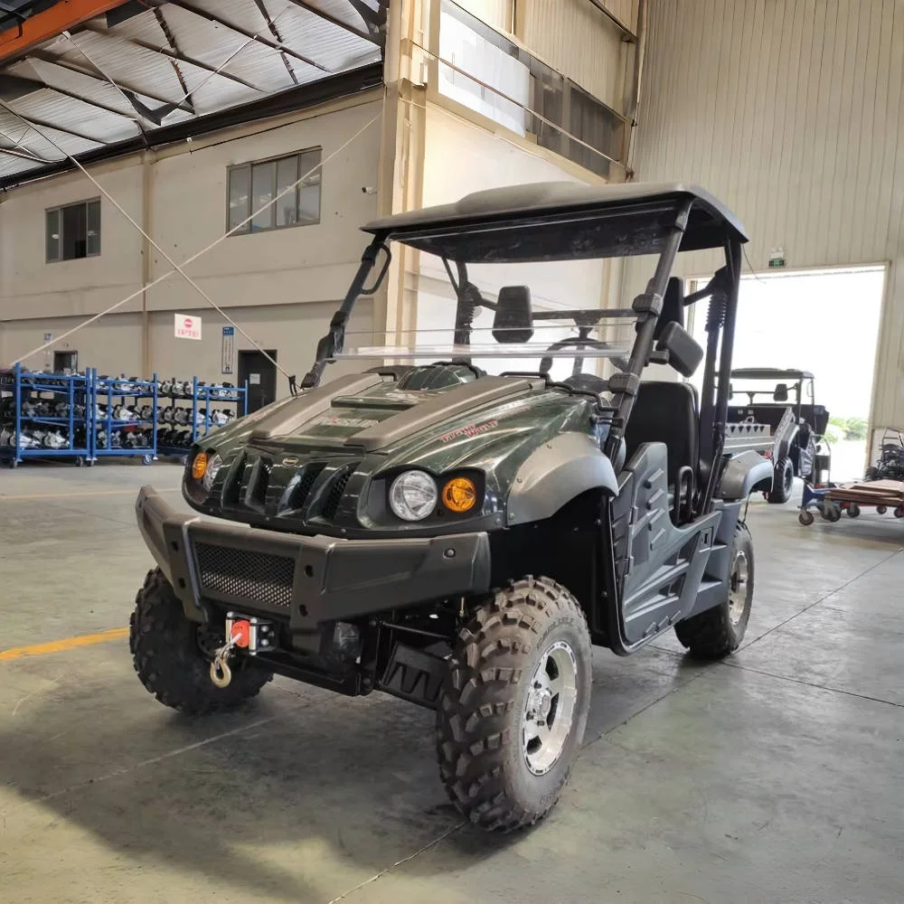 HISUN 4x4 700CC UTV мощный газовый двигатель полезное транспортное средство внедорожный грузовик боковая часть от производителя AWD квадрицикл