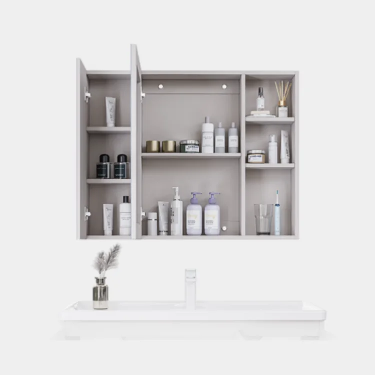 HZ Sink Unique Waterproof Finished Bathroom Cabinets Vanity Wall Bathroom Modern With Mirror Wash Basin For Hotel