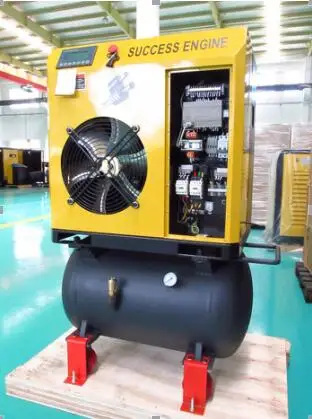 SUCCESS ENGINE  Portable Screw Air Compressors 5.5kw/ 8bar for Textile Machinery