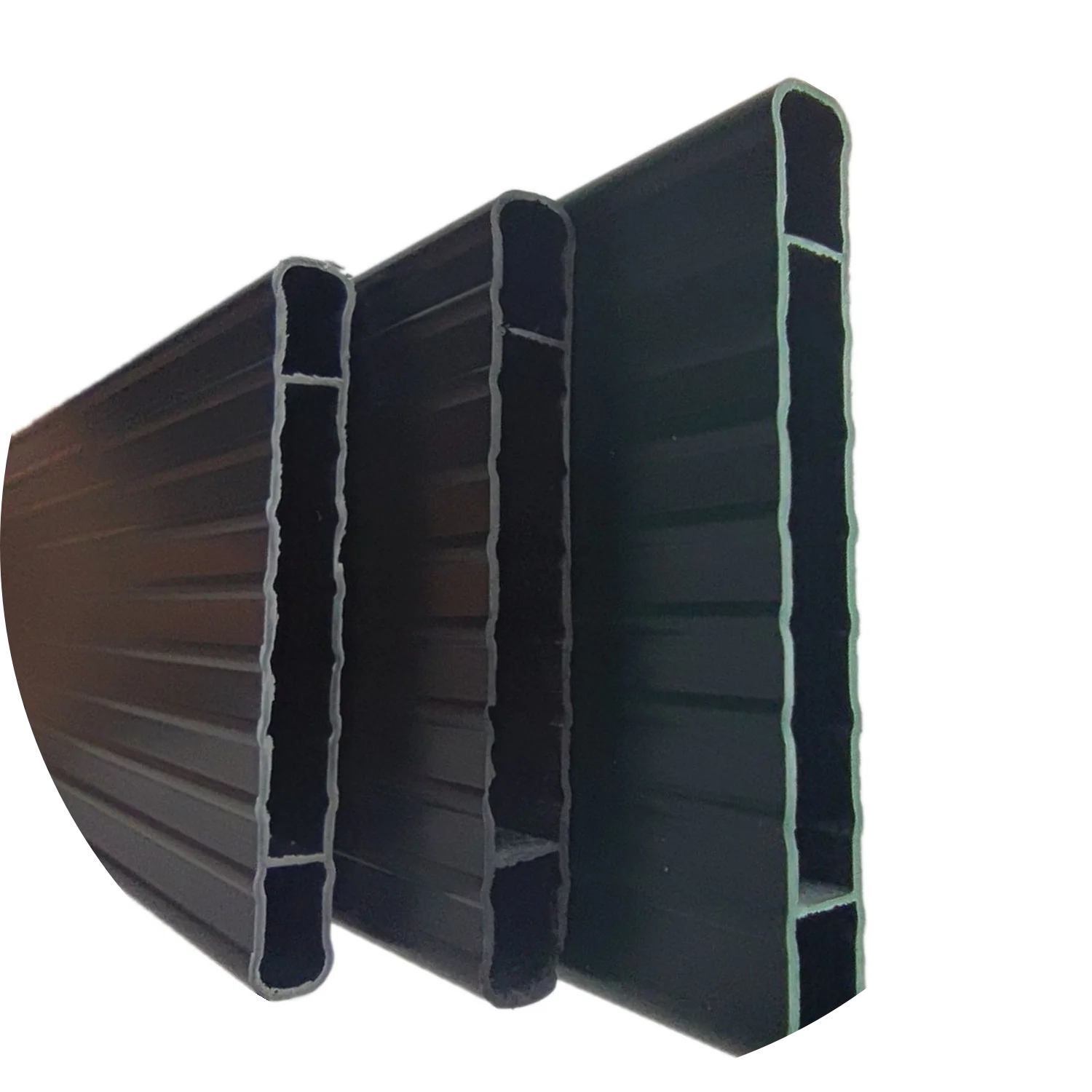 Antil-UV Vertical Strip 3D Garden Fence Panels Occult Kit 6ft Dark Grey Chain Link PVC Rigid Fence Privacy Slats For decor fence