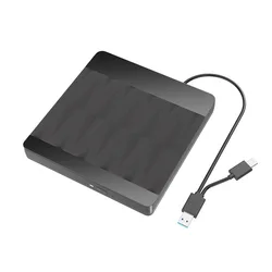 External DVD Drive Slim Type C USB 3.0 DVD Enclosure Re-writer Burner Writer CD-ROM Case For Laptop CD/DVD Optical Drive