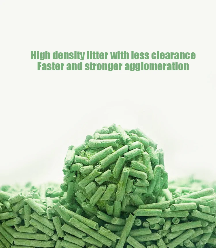 High Quality Cat Litter Organic Ecological Deodorant Natural Plant Caking Perfume No Dust Tofu Cat Litter