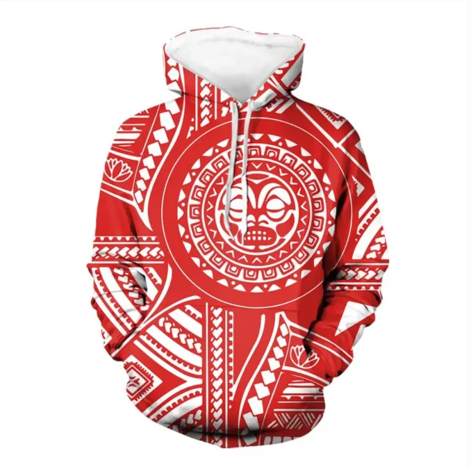 Samoan Style Hawaiian Polynesian Tribal Hibiscus Yellow/White/Black Printed Hoodies for Women Long Sleeve Pullover Sweatshirts