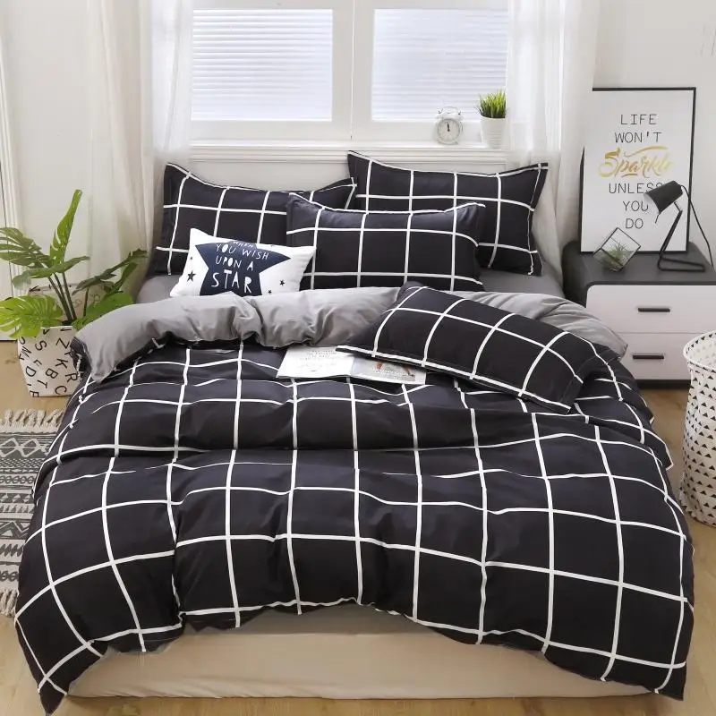 Best-selling Luxury 100% Cotton Duvet Cover Home 4 Pieces Bed Sheet Set Quality Comforter Bedding Set with 2Pcs Pillow Case