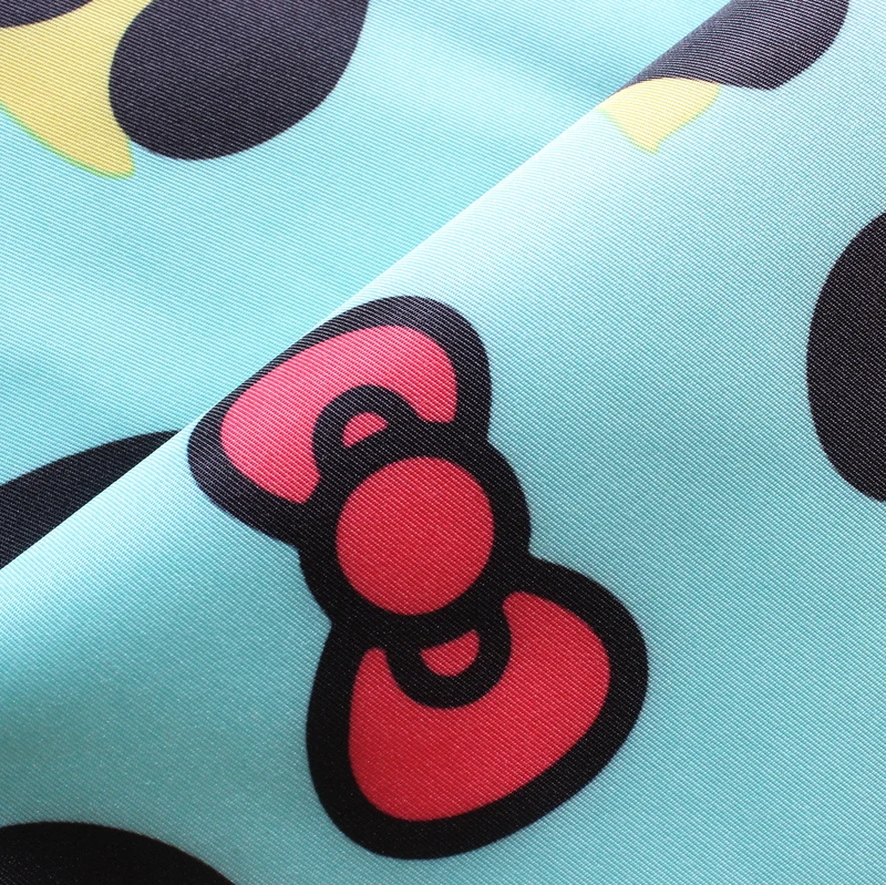 Рисунок Hello Kitty patten 200T 320D, влагоотводящий полиэфир Taslan с принтом для дождевика, куртки, чемодана, сумочки