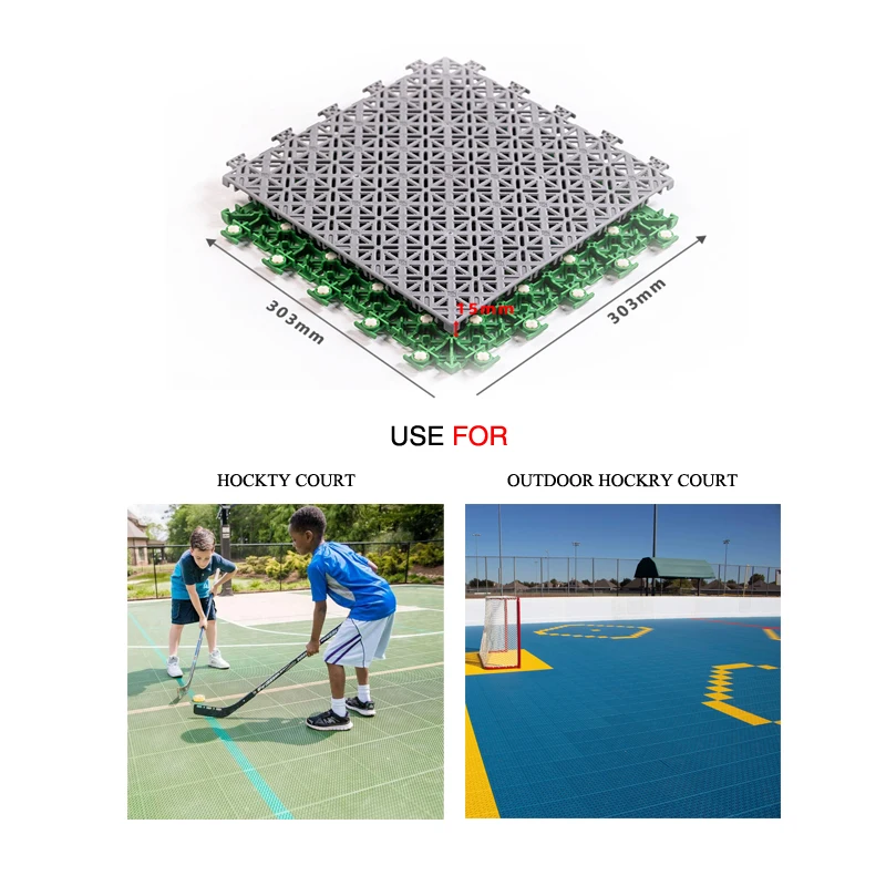 Wholesale pp flooring dek hockey tile