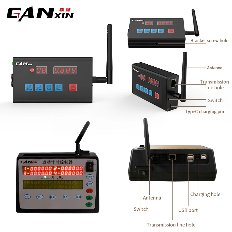Single Training/Double Race Version Skating Track and Field Running Race Infrared Induction Timing Wireless Track Timer
