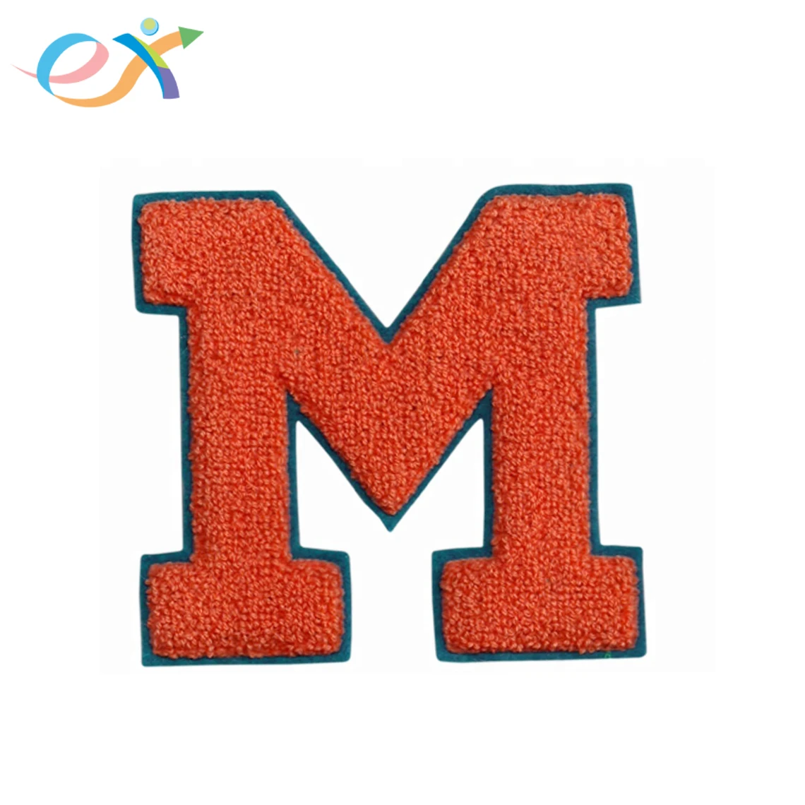 custom sew on embroidered chenille varsity letterman jacket patches W letter