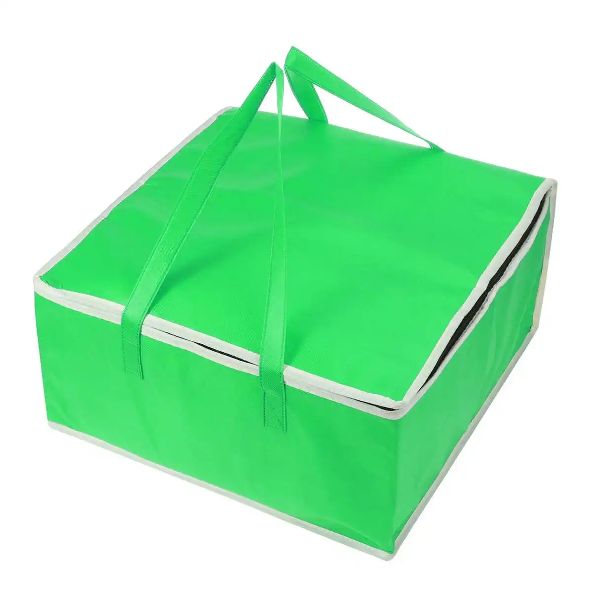 Portable akeaway Red Thermal Cooler Bag Insulated Tote Pizza Bag Delivery Thermal