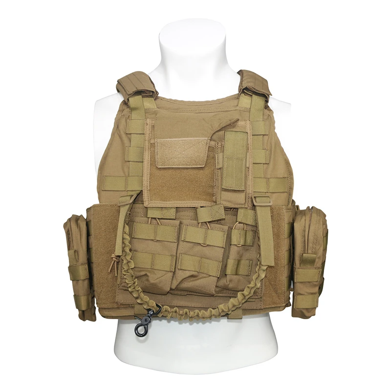 600D Tactical Vest Mens  Vest Field Battle Molle Waistcoat Assault Plate Carrier Vest