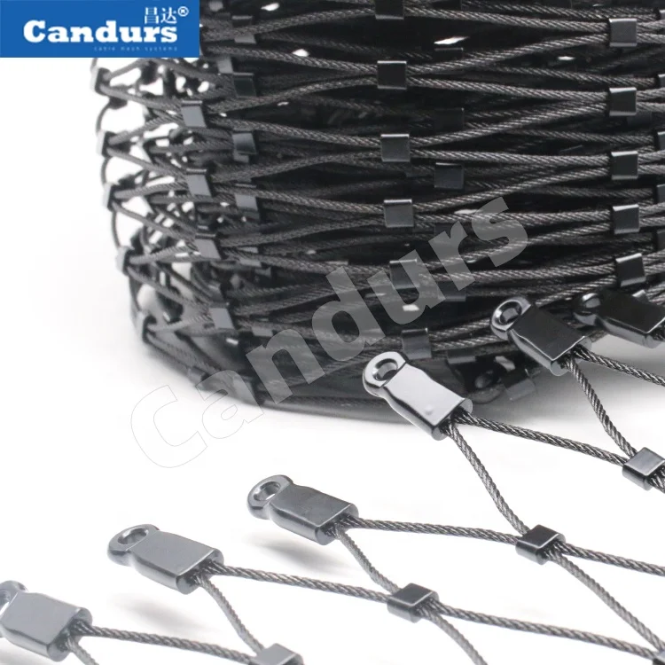 PVD White Golden Bronze Black Red Green Stainless Steel Wire Rope Cable Mesh