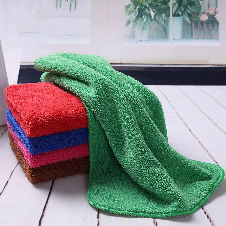 Толстые чистящие салфетки из микрофибры, сильное поглощение, неабразивные салфетки из микрофибры для домашней уборки автомобиля