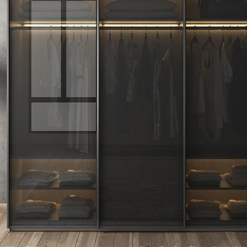 Aluminum profiles sliding glass 2 doors 3 doors multi doors for bedroom wardrobe