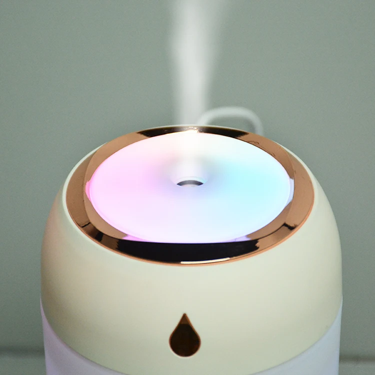 Room led Industrial usb Ultrasonic Car Mode Flame purifier aroma diffuser Warm And Cool Mist maker mini personal air Humidifier