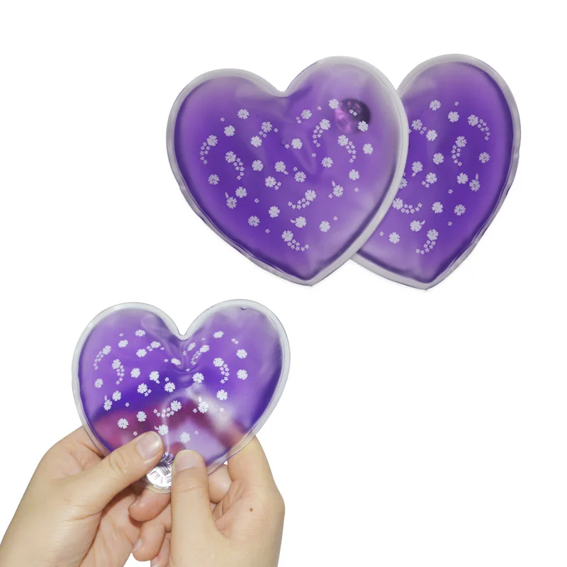 Transparent PVC Produced Portable Reusable Customized Cordiform Automatic Hand Warmer Instant Heat Pack Metal Hand Warmer