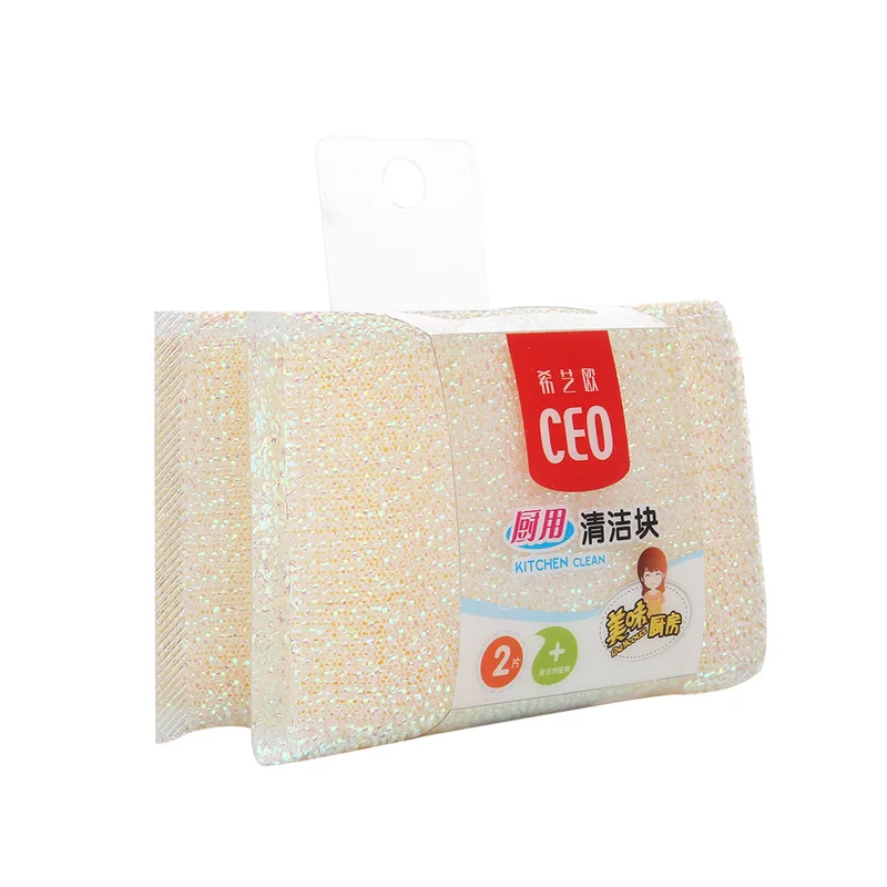 Custom printed kitchen magic cleaning sponge and scouring pads utensil cellulose cleaning sponge eraser