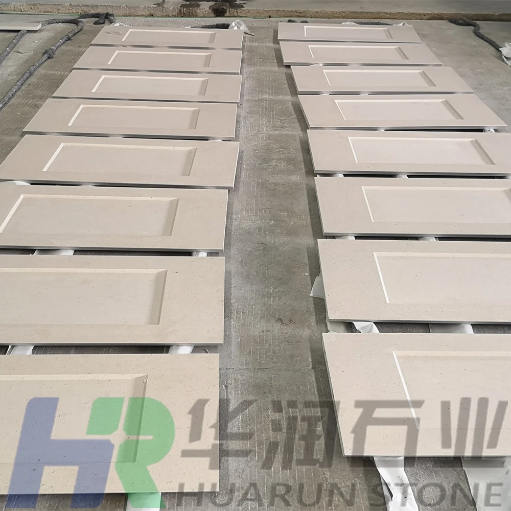 Limestone Feature Wall Exterior Wall Cladding of Villa